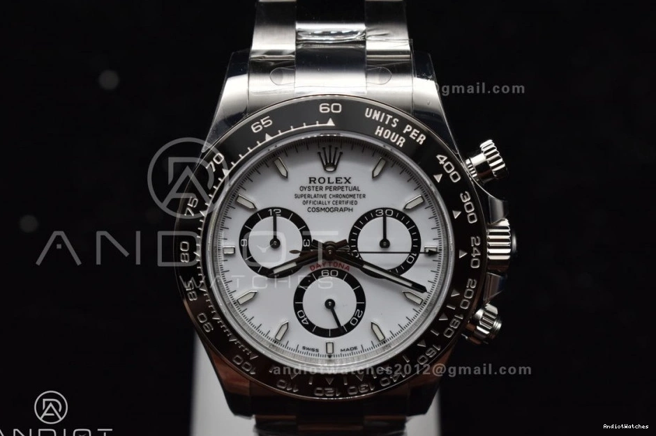 126500 In 1:1 White 1054 904L Dial Factory SBF Rolex Daytona Steel Movement VS SL4801 FreshLook 0919